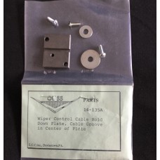 Holddown Plate, for Electric Wiper Motor Control Cable, Year=55-57, Units=EA, Location=A-2