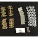 Molding Clip Set, Bel-Air 4 Door Complete Set, Year=1956, Units=SET, Location=UU4