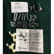 Headlight Assembly & Mounting Set, Year=55-57, Units=SET, Location=Q - BOX