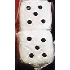 Fuzzy Dice, White with Black Dots, Year=All, Units=EA, Location=SHOWROOM