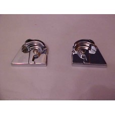 Nomad/Safari Sliding Window Latches, Chrome, Year=55-57, Units=PR, Location=LL - WALL