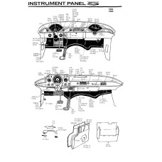 Blowup drawing for instrumentpanel