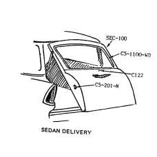 Blowup drawing for sedandelivery