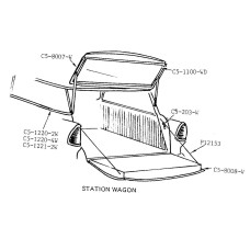 Blowup drawing for stationwagon