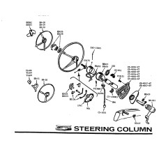 Blowup drawing for steering